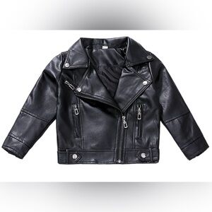 Urban Republic Faux Leather Moto Jacket – Toddler 2T – Black – NWT
